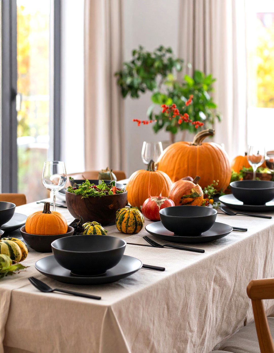 Modern Organic Thanksgiving Table Decor - 20 thanksgiving table decor ideas