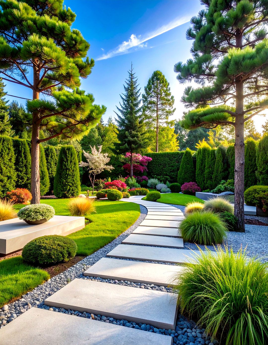 Modern Pine Tree Minimalist Landscape - 20 Pine Tree Landscape Ideas