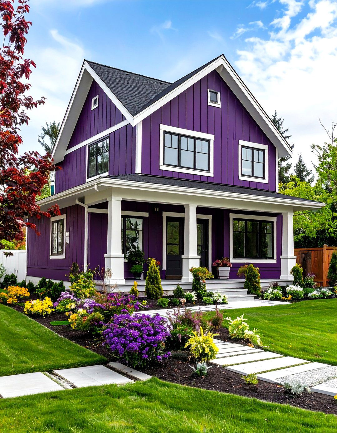 Modern Plum Purple House Exterior - 20 Purple House Exterior Ideas
