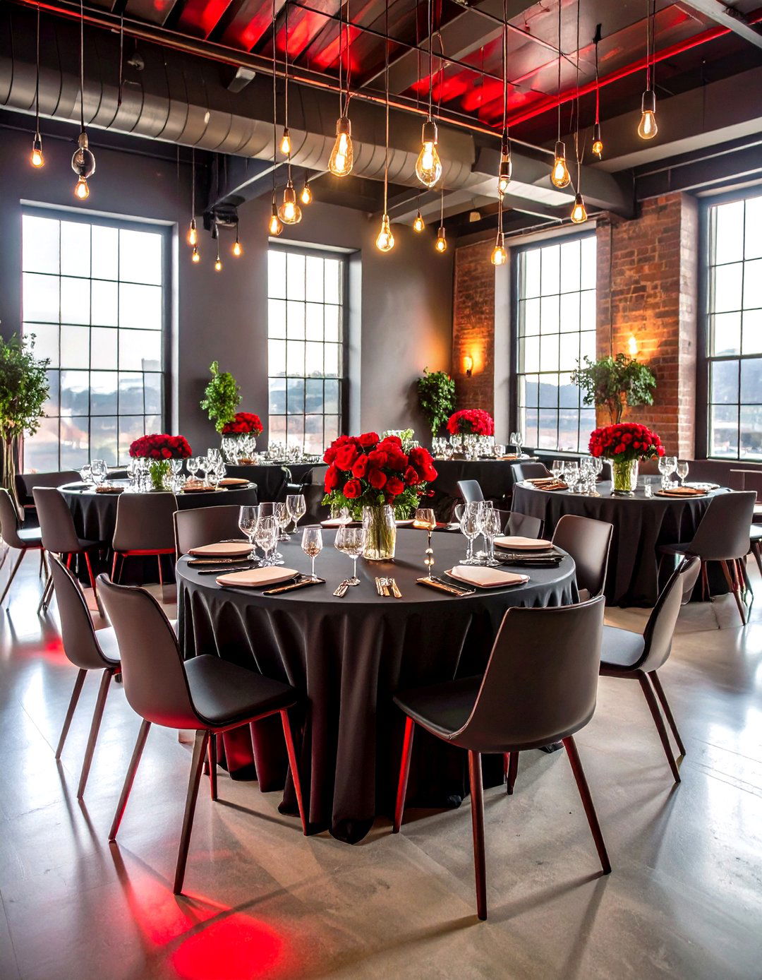 Modern Red and Black Wedding Minimalism - 20 Red and Black Wedding Ideas