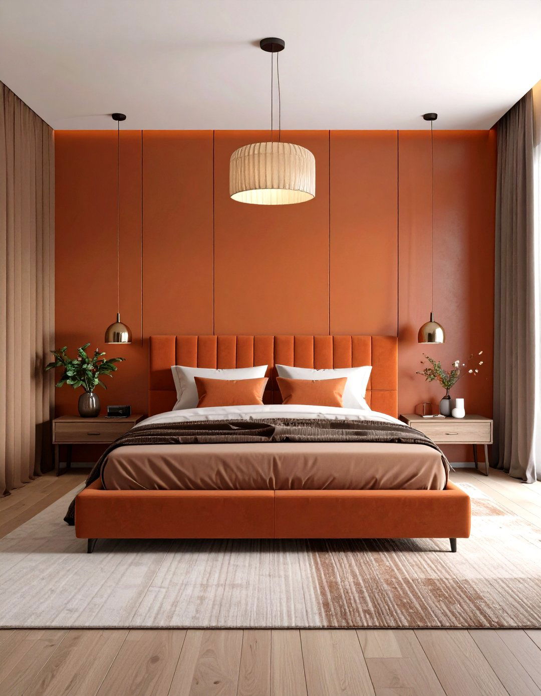 Modern Rust Bedroom Suite - 20 Rust Bedroom Ideas