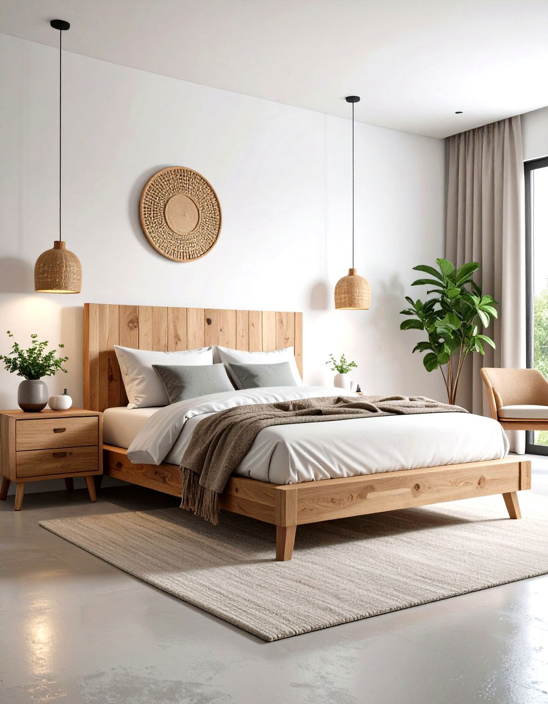 Modern Rustic Bedroom with Clean Lines - 20 Rustic Bedroom Ideas