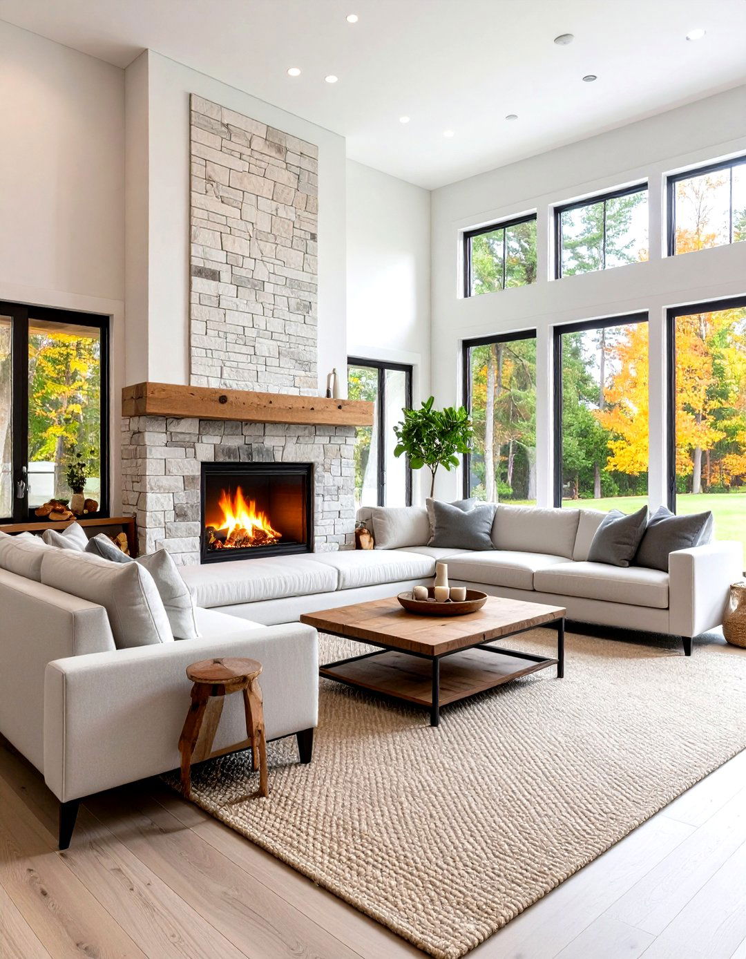 Modern Rustic Living Room - 20 Rustic Living Room Ideas