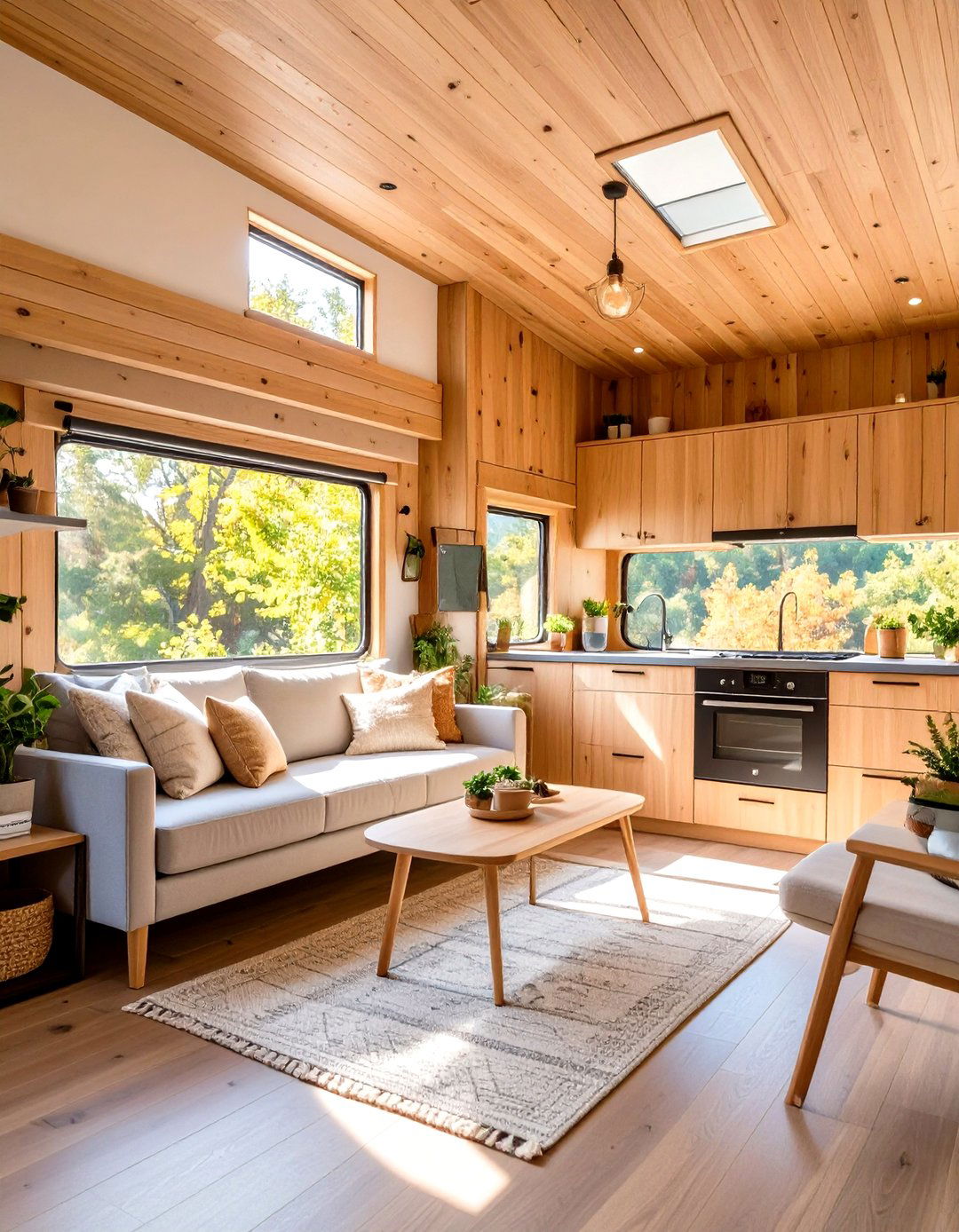 Modern Rustic Tiny House with Contemporary Touches - 20 Rustic Tiny House Ideas