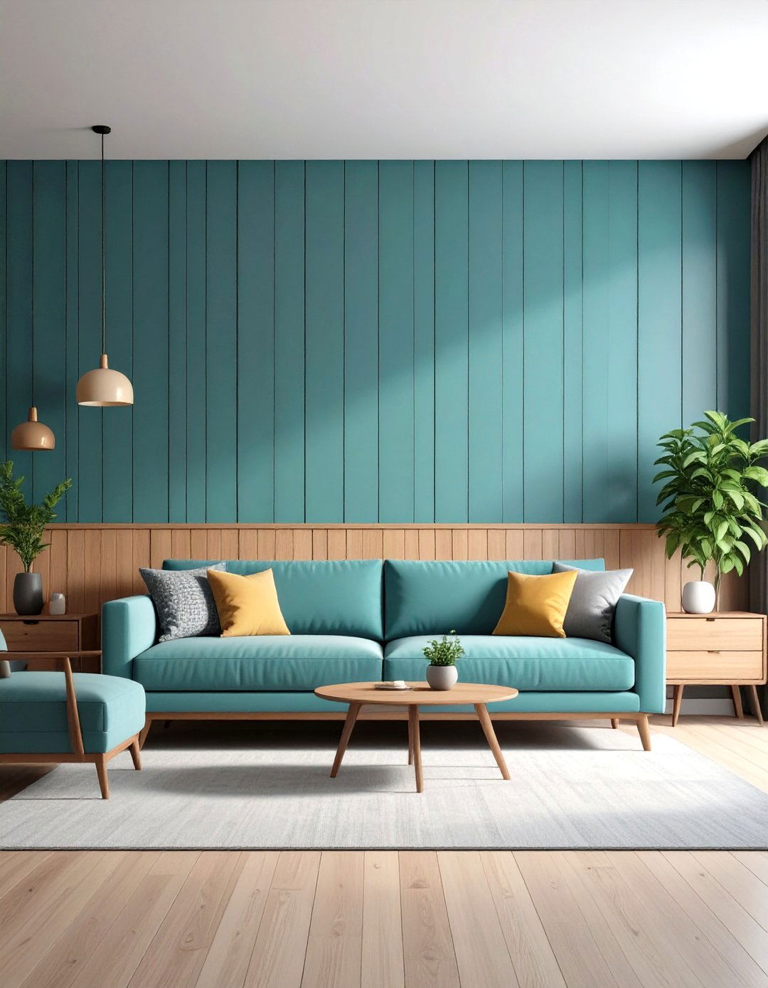 Modern Shiplap Feature Wall - 20 Feature Wall Ideas