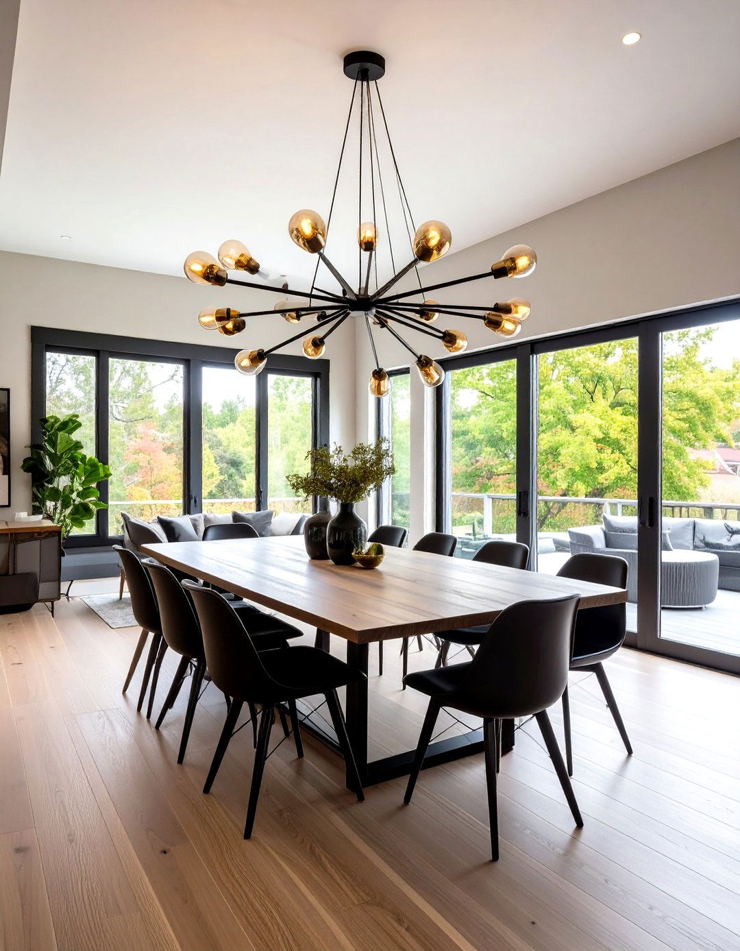 Modern Sputnik Chandeliers - 20 Vaulted Ceiling Lighting Ideas
