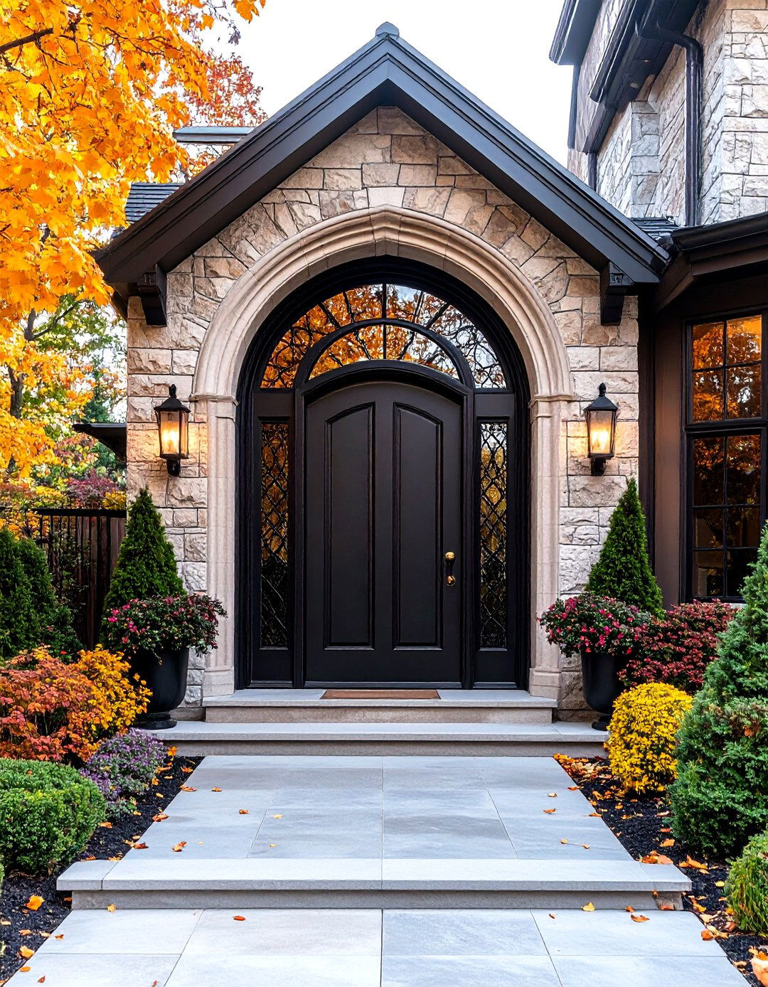 Modern Tudor Exterior Arched Entry Statement Designs - 20 Modern Tudor Exterior Inspiration
