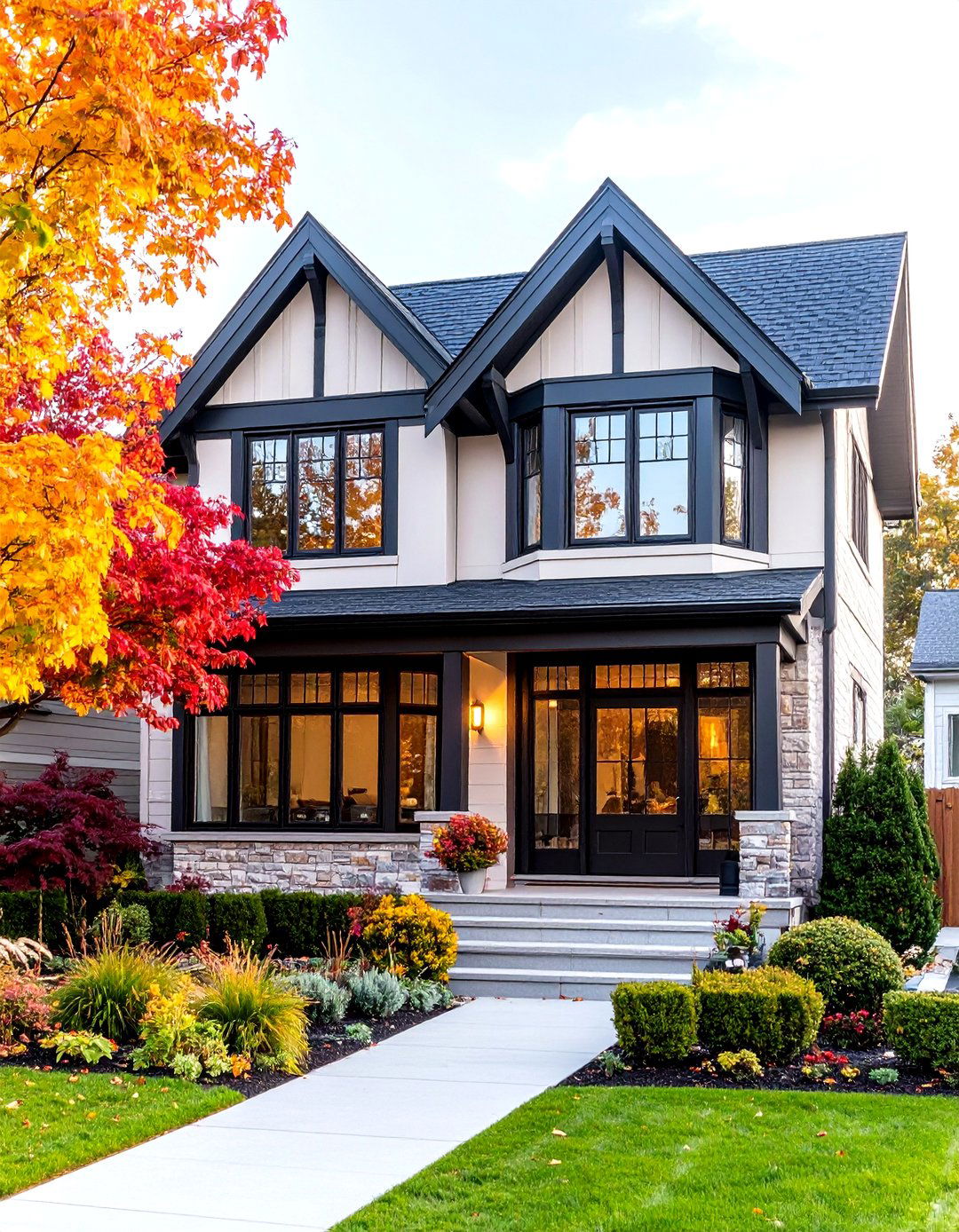 Modern Tudor Exterior Bay Window Projections - 20 Modern Tudor Exterior Inspiration