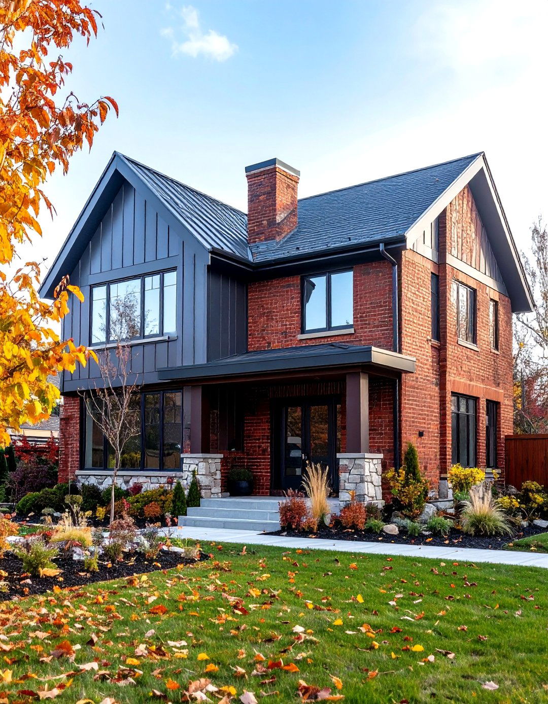 Modern Tudor Exterior Mixed Material Combinations - 20 Modern Tudor Exterior Inspiration
