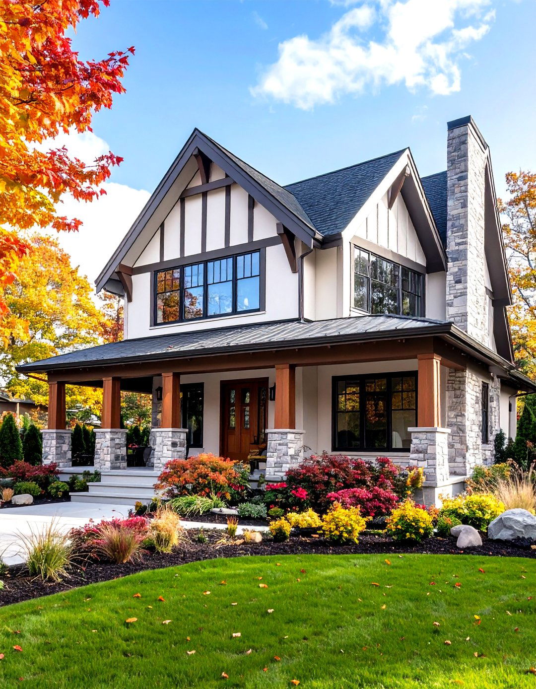 Modern Tudor Exterior Sustainable Material Updates - 20 Modern Tudor Exterior Inspiration