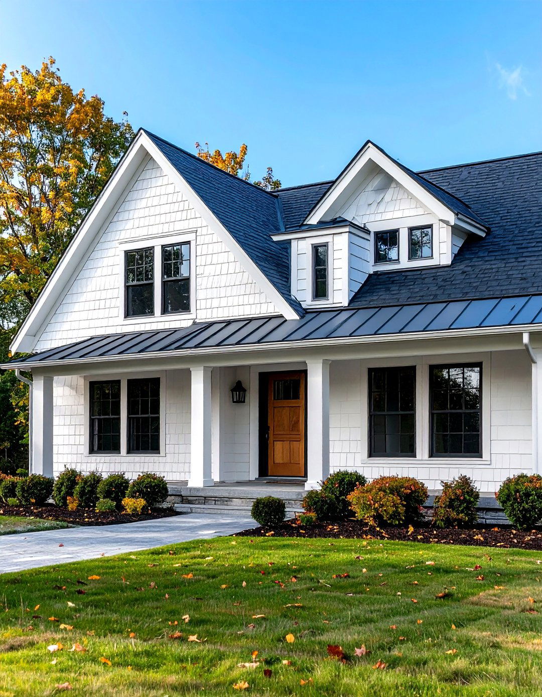 Modern White Shake Siding House - 20 White Siding House Designs