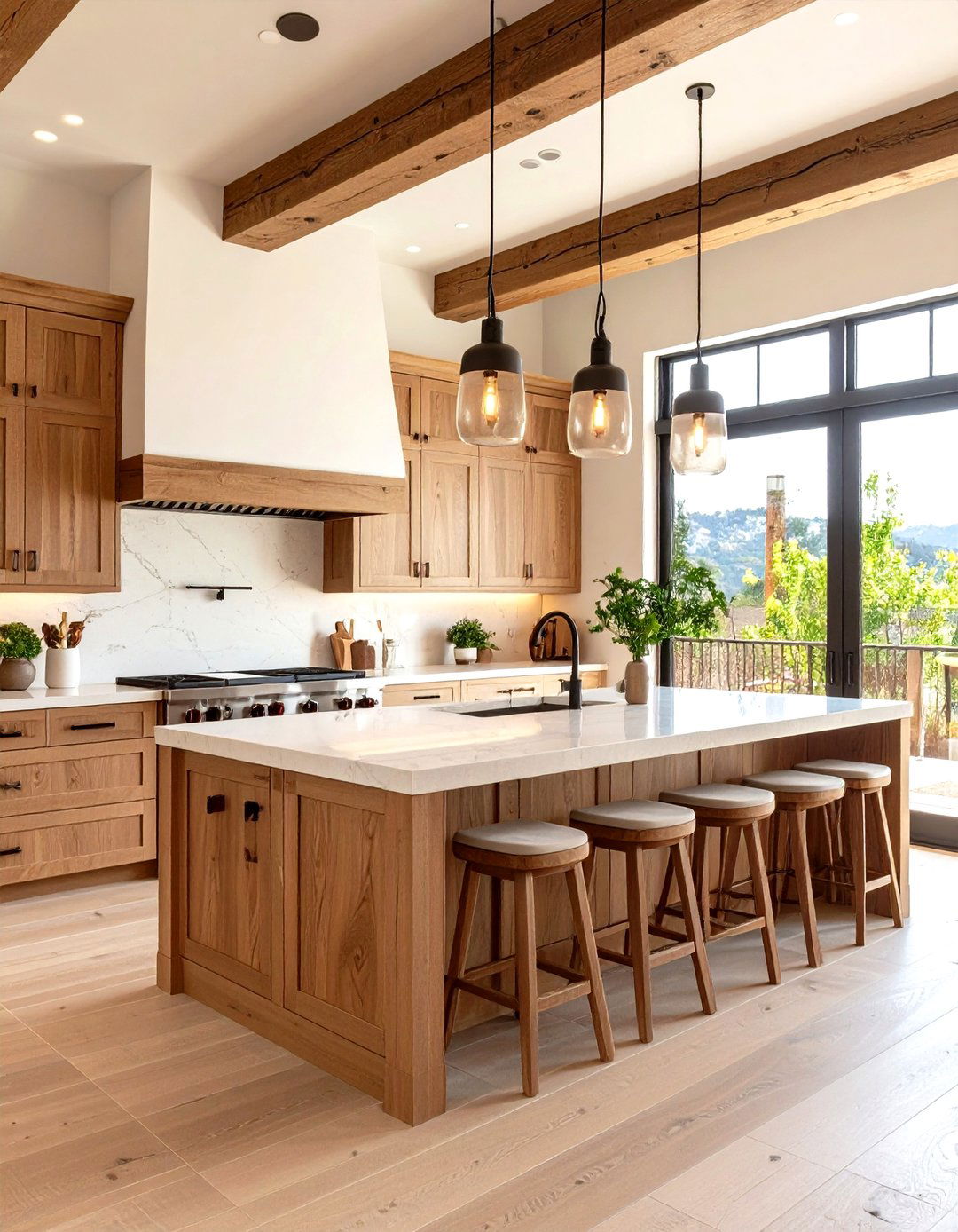 Modern Wine Country Kitchen with Vineyard Inspired Design - 20 Modern Kitchen Ideas