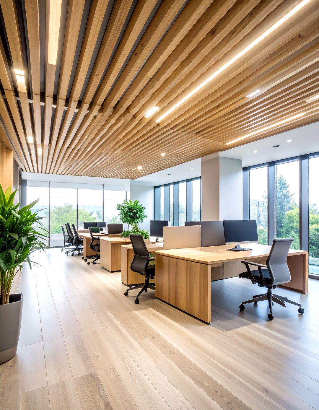 Modern Wood Slat Ceiling Innovation - 20 Wood Ceiling Ideas