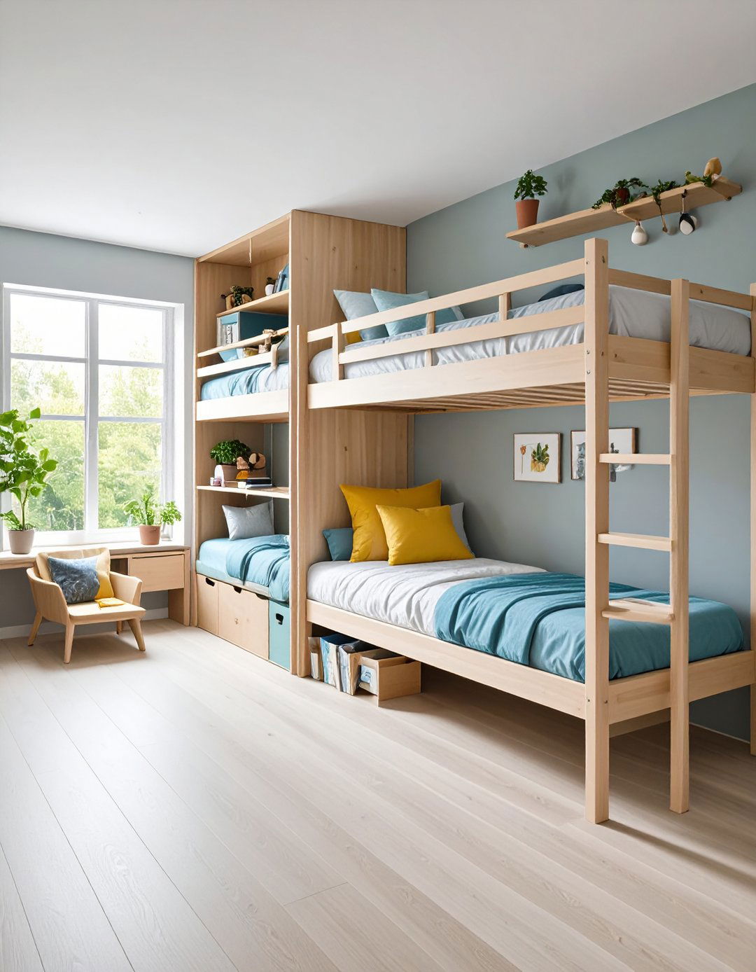 Modular Bunk Room with Flexible Configurations - 20 bunk room ideas