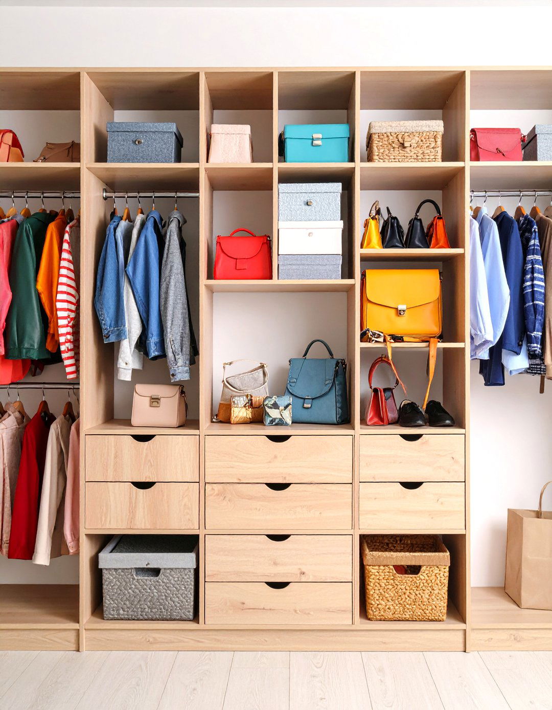 Modular Cube Purse Storage System - 20 Purse Storage Ideas