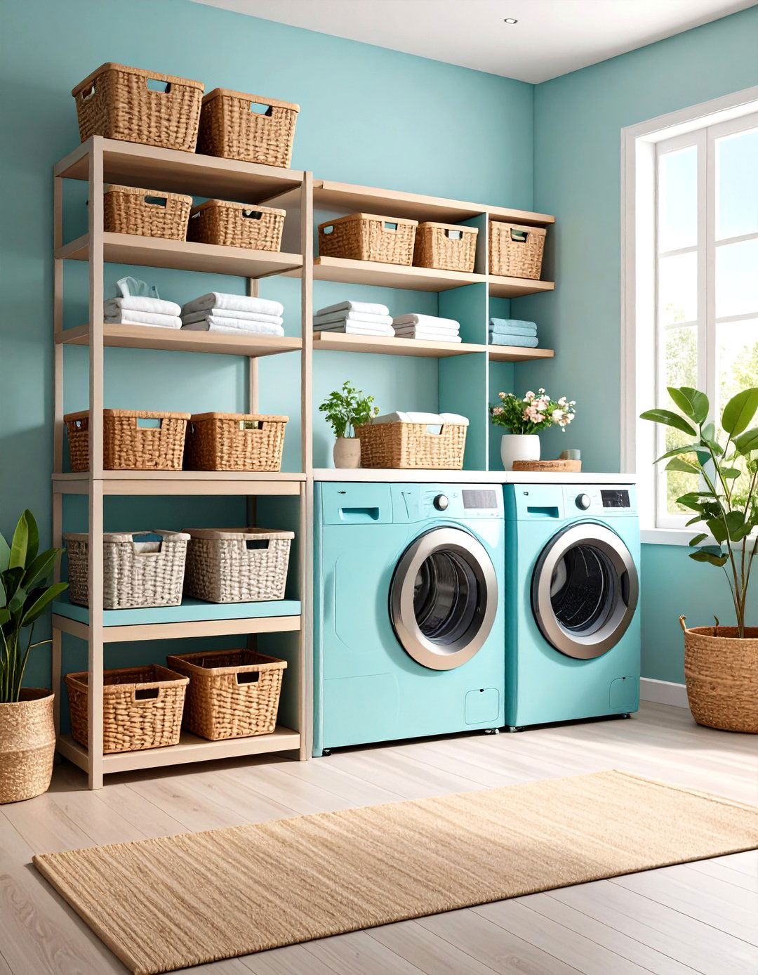 Modular Laundry Basket Storage System - 20 Laundry Basket Storage Ideas