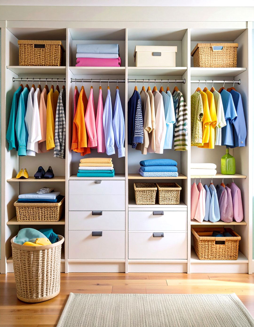 Modular Linen Closet Organization with Adaptable Components - 20 Linen Closet Organization Ideas