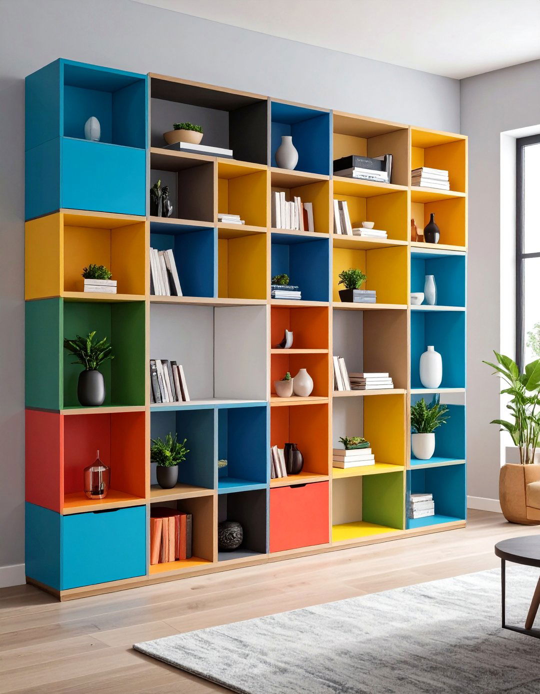 Modular Living Room Shelf System - 20 Living Room Shelf Ideas