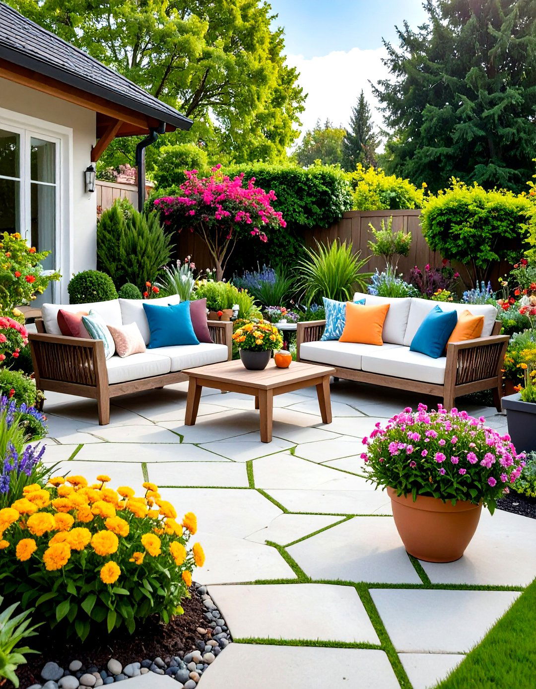 Modular Paver Patio with Flexible Design Options - 20 Paver Patio Ideas