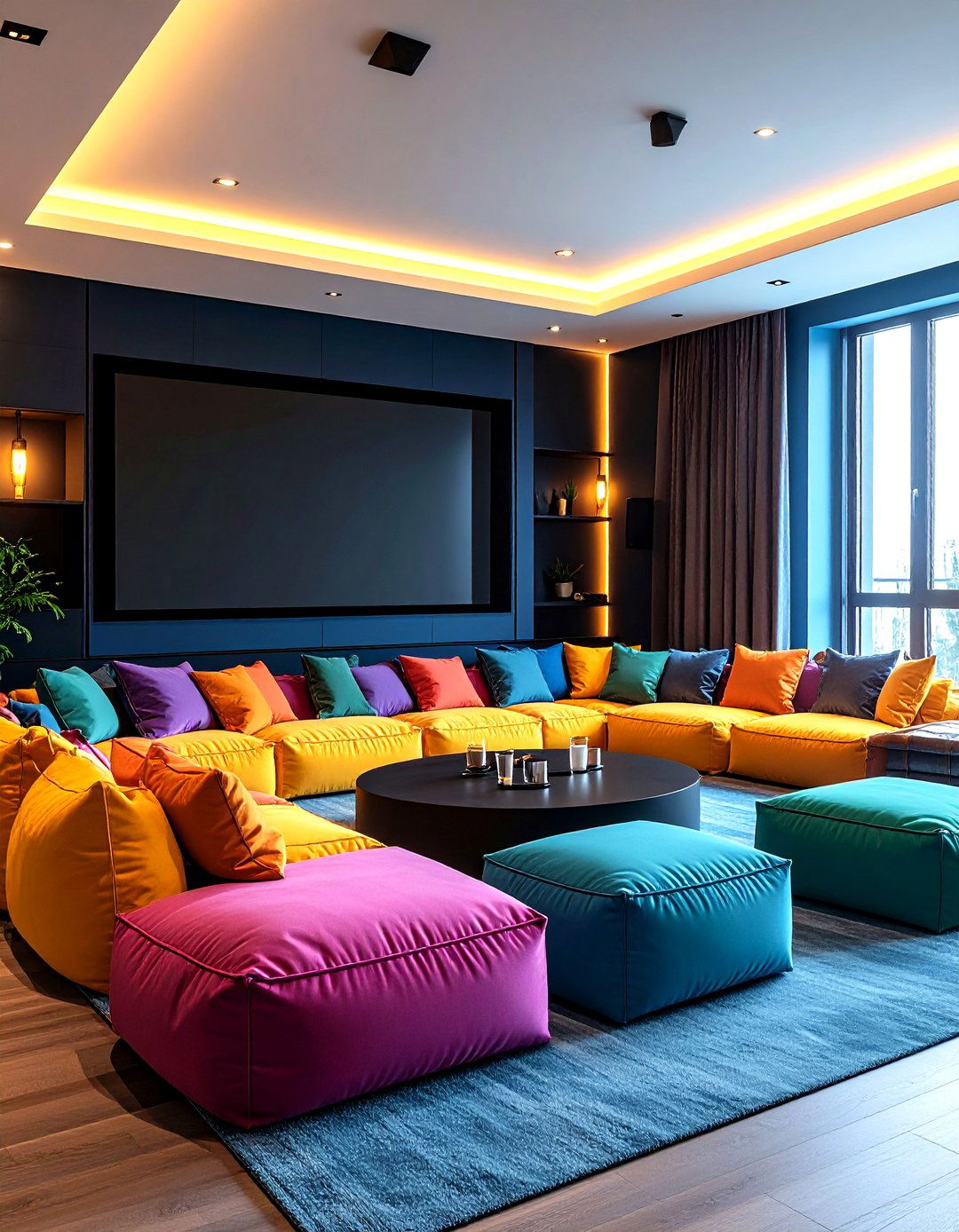 Modular Seating Configurations - 20 Small Media Room Ideas