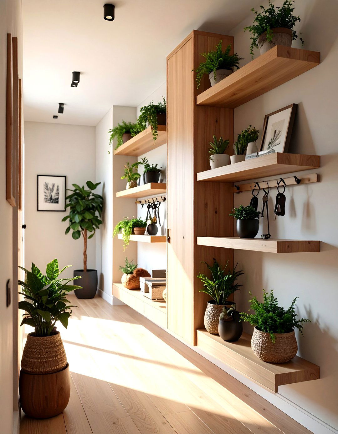 Modular Shelving Displays - 20 Hallway Decor Ideas