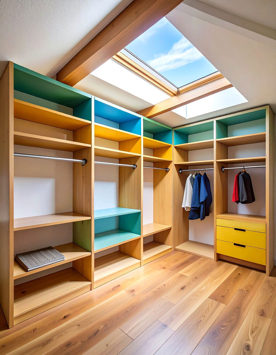Modular Shelving Systems - 20 Sloped Ceiling Closet Ideas