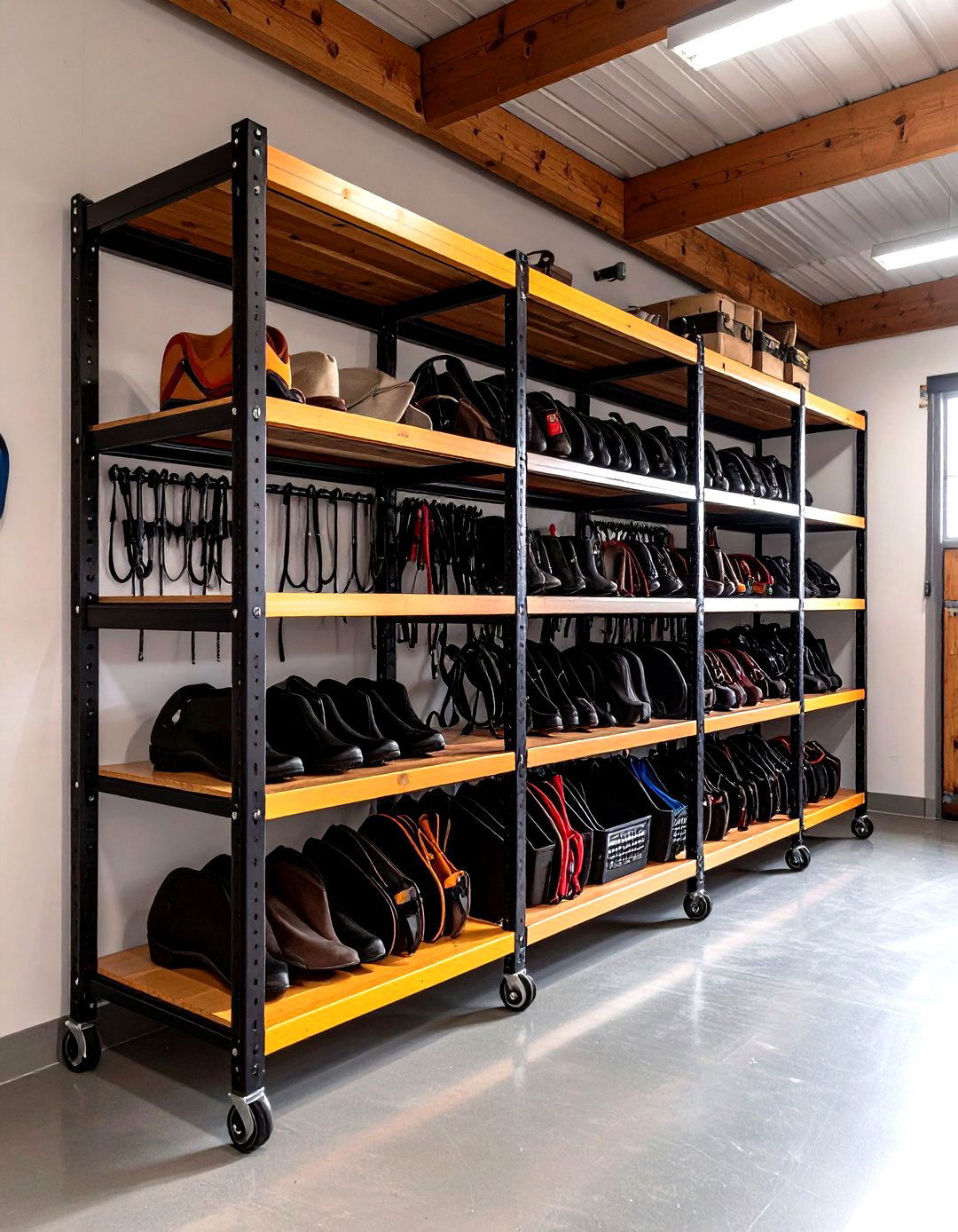 Modular Shelving Units - 20 Tack Room Ideas