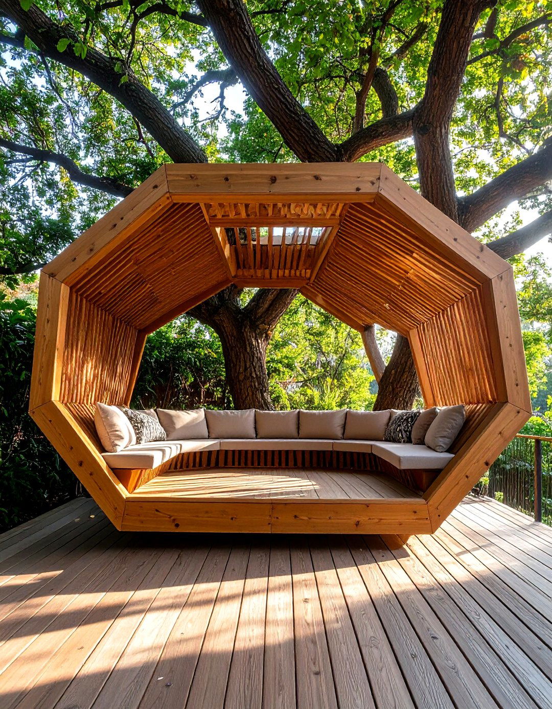 Modular Sliding Bench Sections - 20 Built-in Deck Bench Ideas and Designs
