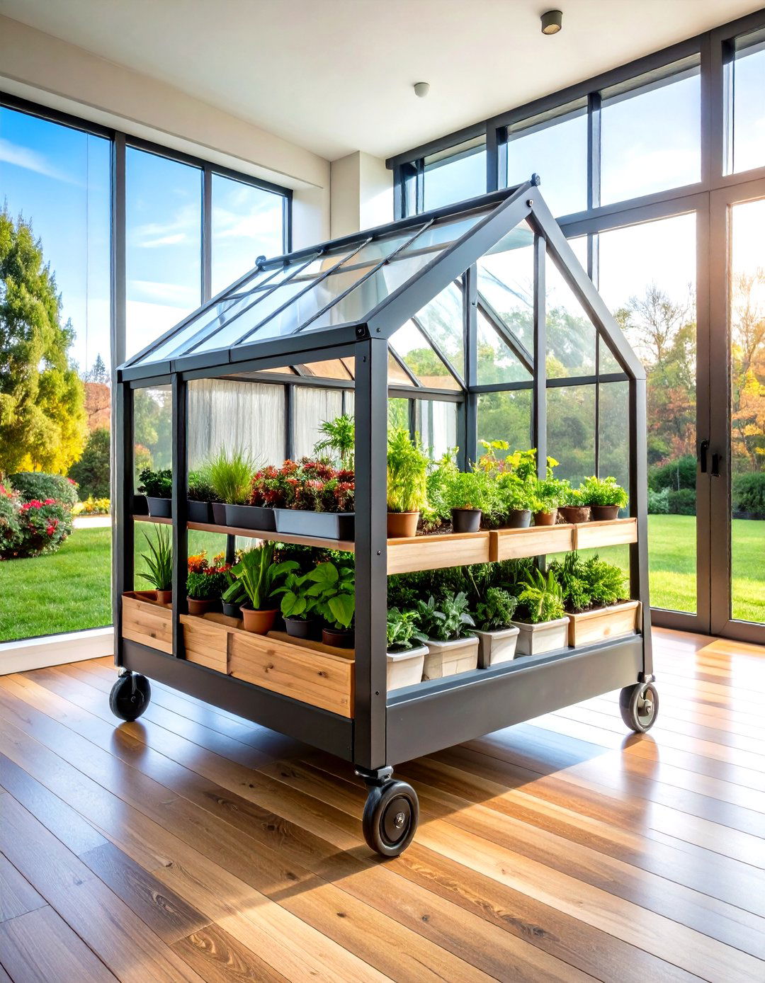 Modular Stackable Indoor Greenhouse System - 20 Indoor Greenhouse Ideas