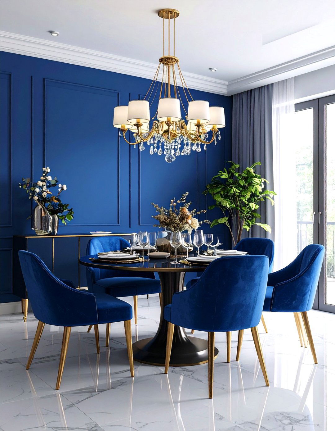 Monochromatic Colorful Dining Room Ideas - 20 Colorful Dining Room Ideas
