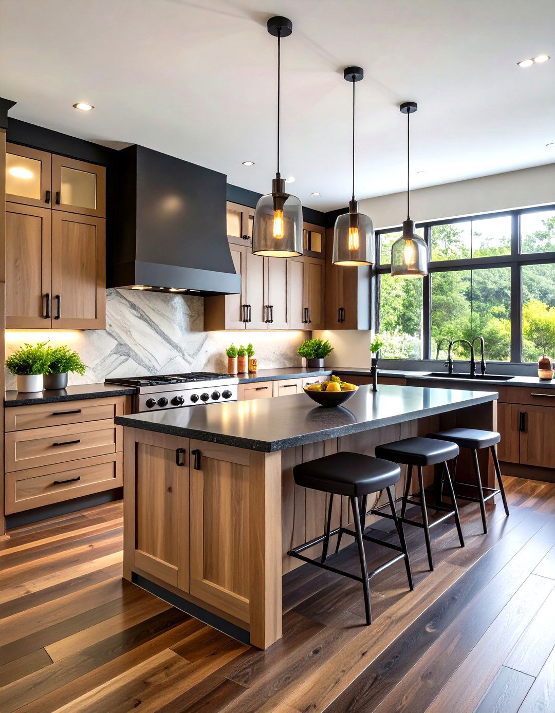 Monochromatic Gray Cabinets and Black Countertops Sophisticated Kitchen - 20 Kitchen With Gray Cabinets And Black Countertops Ideas