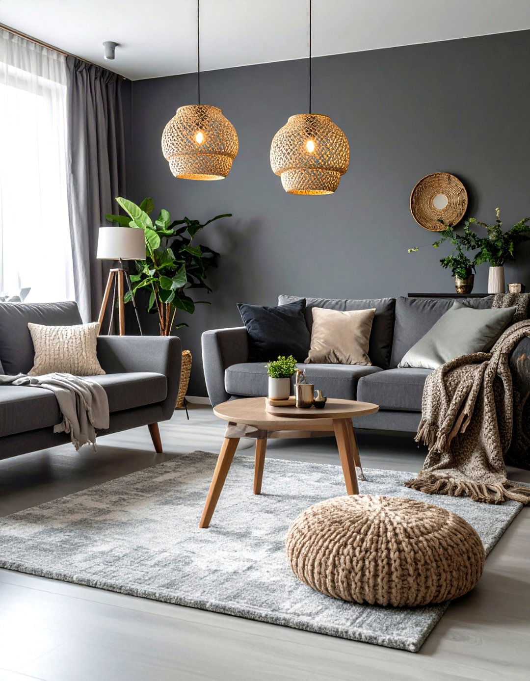 Monochromatic Grey Layers for Sophisticated Depth - 20 Grey Living Room With Dark Wood Floors
