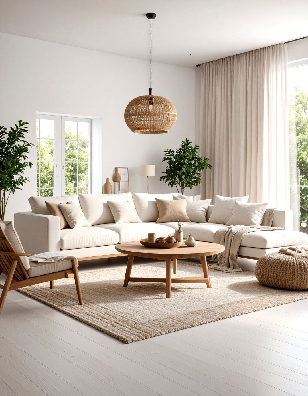 Monochromatic Living Room All White Sanctuary - 20 Monochromatic Living Room Ideas