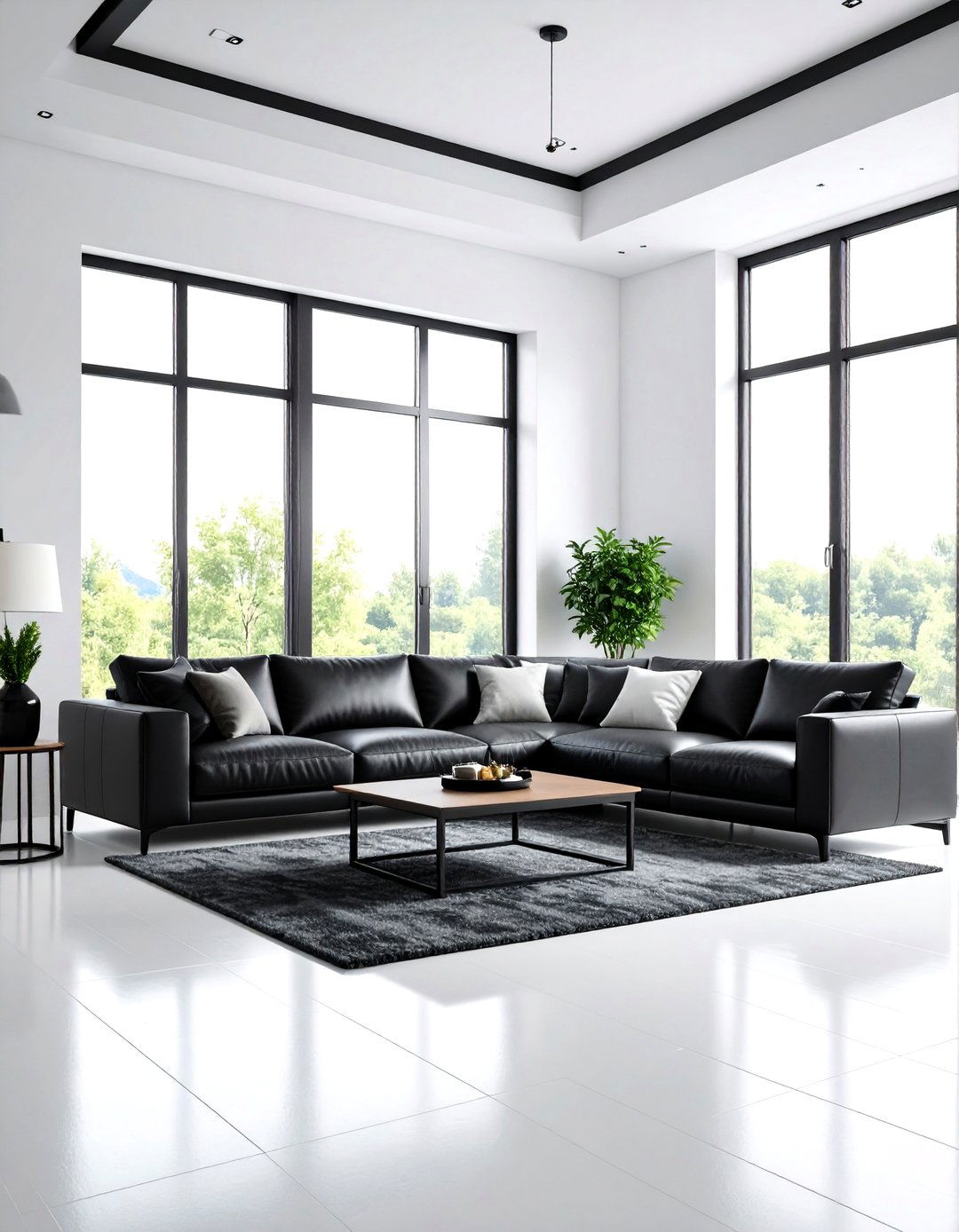 Monochromatic Mens Living Room Drama - 20 Mens Living Room Ideas