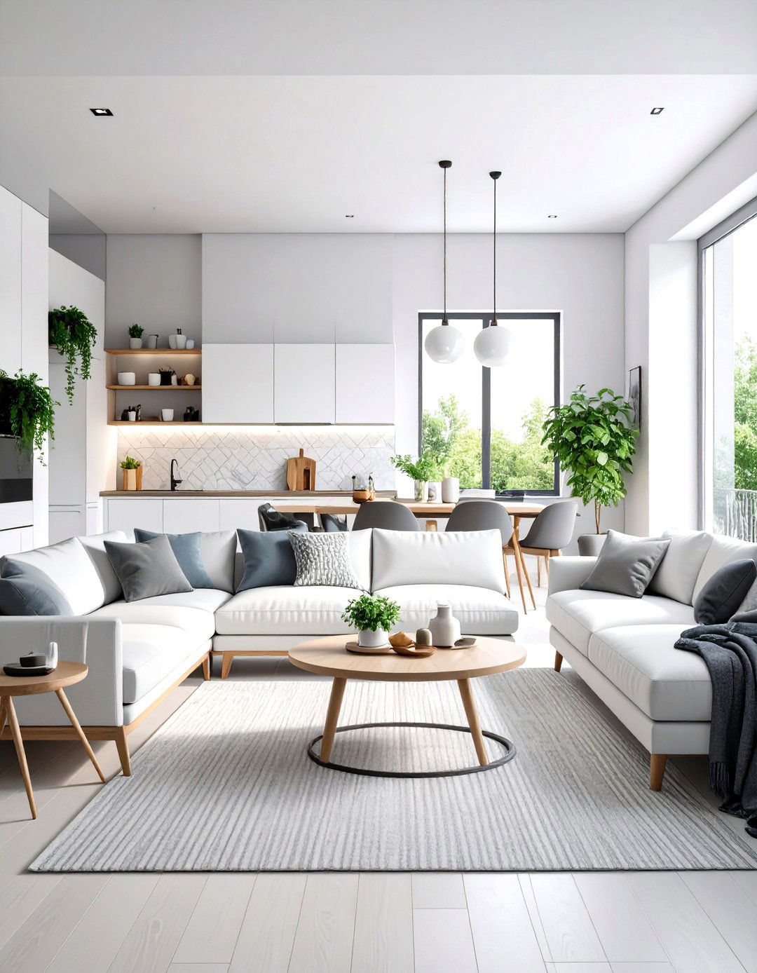 Monochromatic Minimalist Apartment Scheme - 20 Minimalist Apartment Ideas