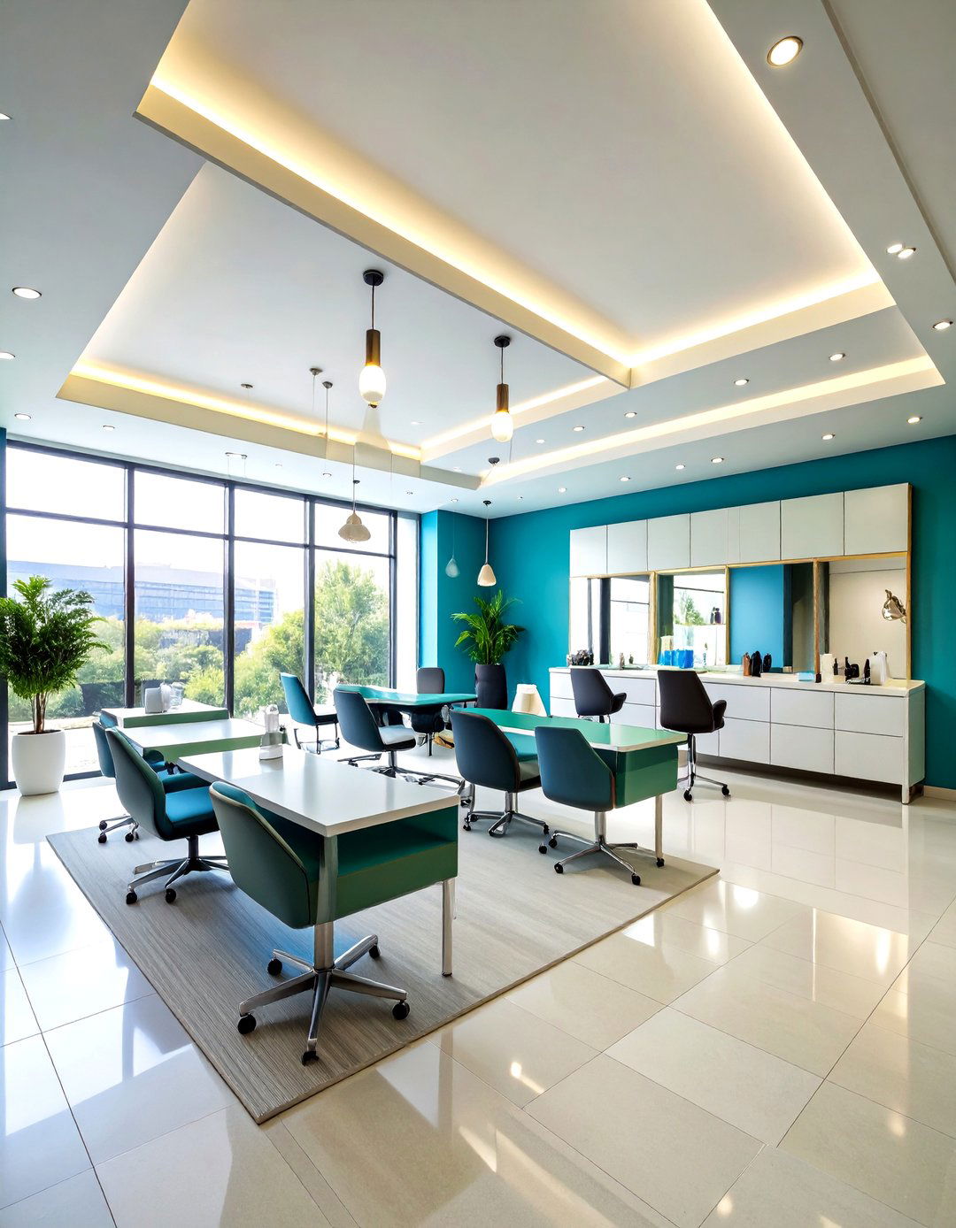 Monochromatic Modern Lash Room - 20 Lash Room Ideas