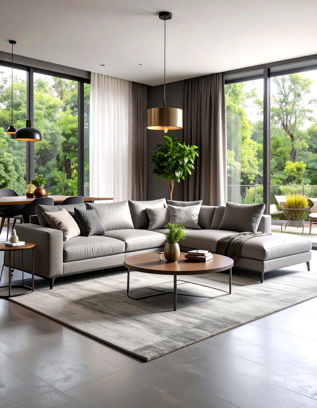 Monochromatic Modern Mens Living Room - 20 Men's Living Room Ideas