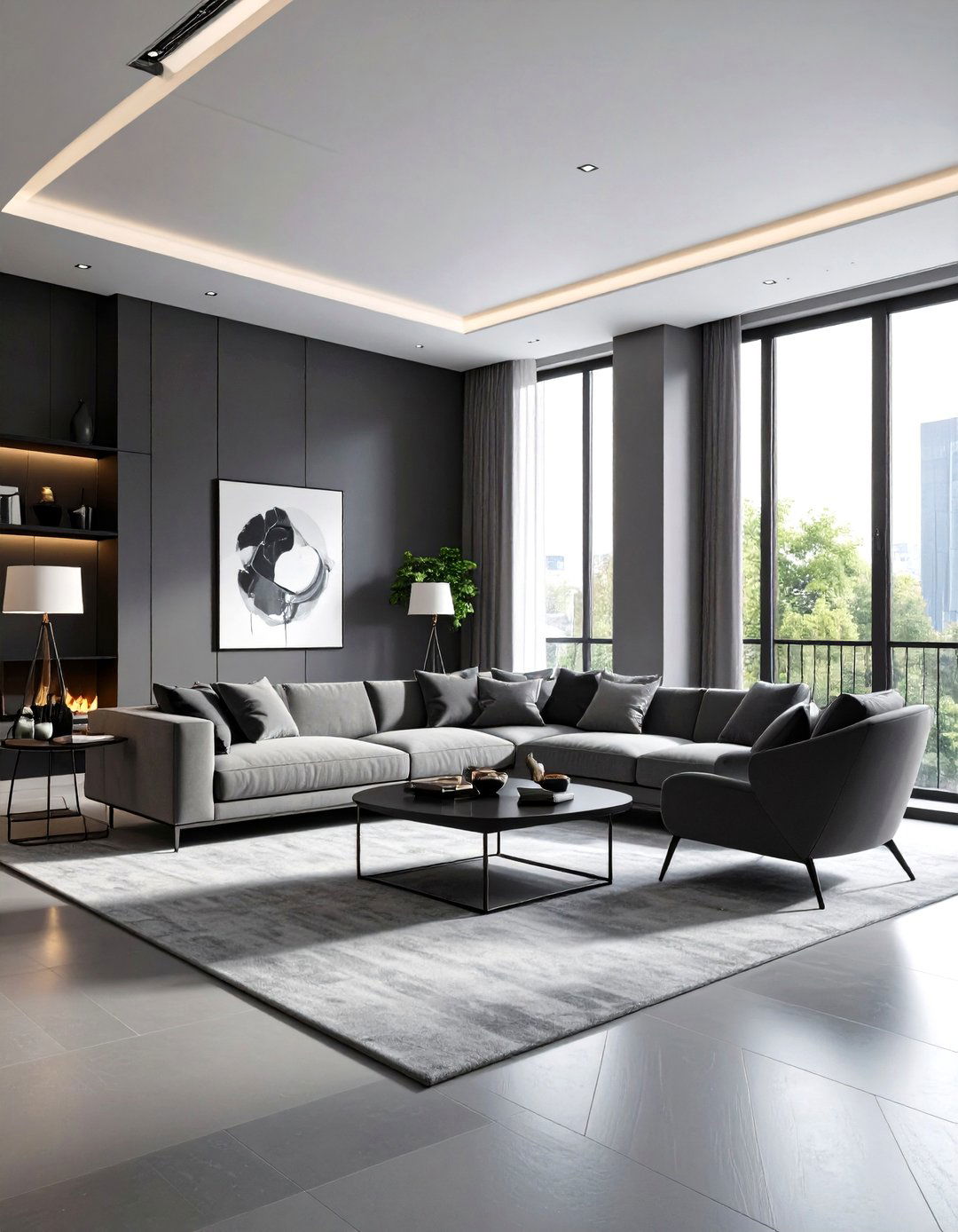 Monochromatic Modern Townhouse Style - 20 Townhouse Interior Design Ideas