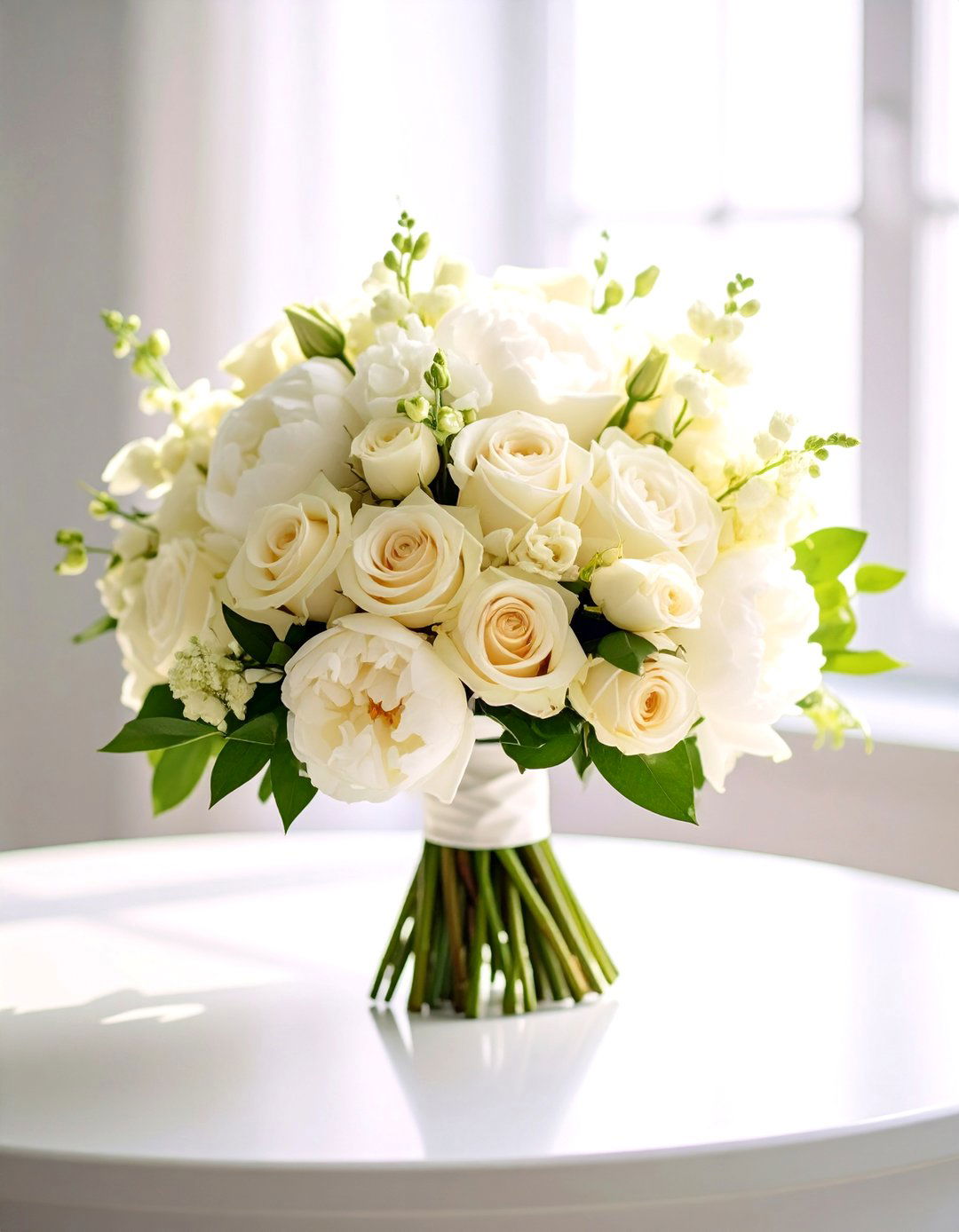 Monochromatic Sophistication Wedding Bouquet - 20 Wedding Bouquet Ideas