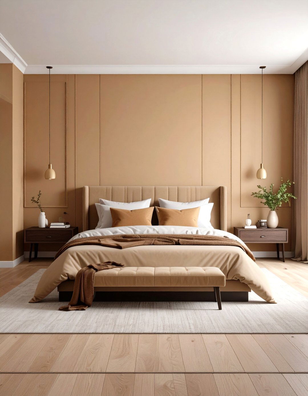 Monochromatic Tan Palette - 20 Tan Bedroom Ideas