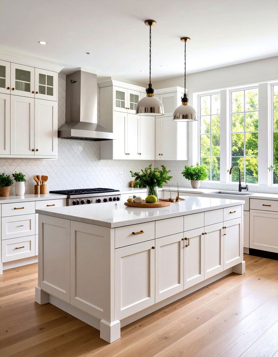 Monochromatic Townhouse Kitchen Schemes - 20 Townhouse Kitchen Ideas