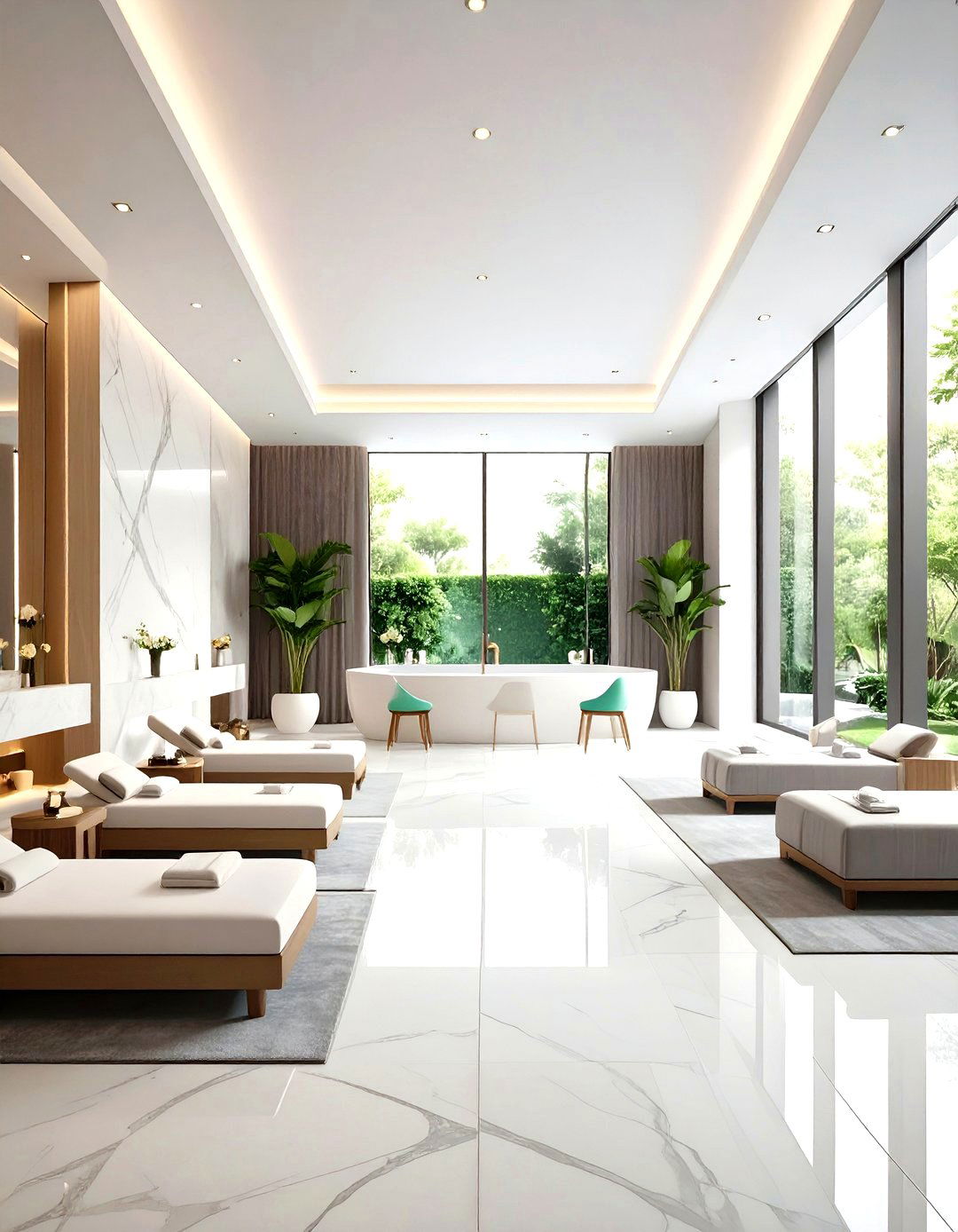 Monochrome Elegance - 20 Spa Room Ideas