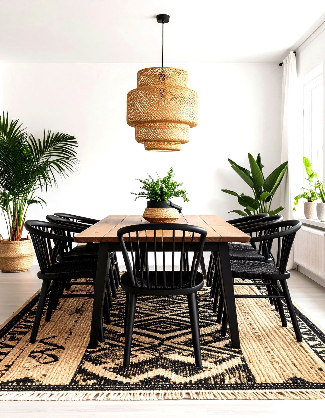 Monochrome Moments Keep Things Modern - 20 Boho Dining Room Ideas