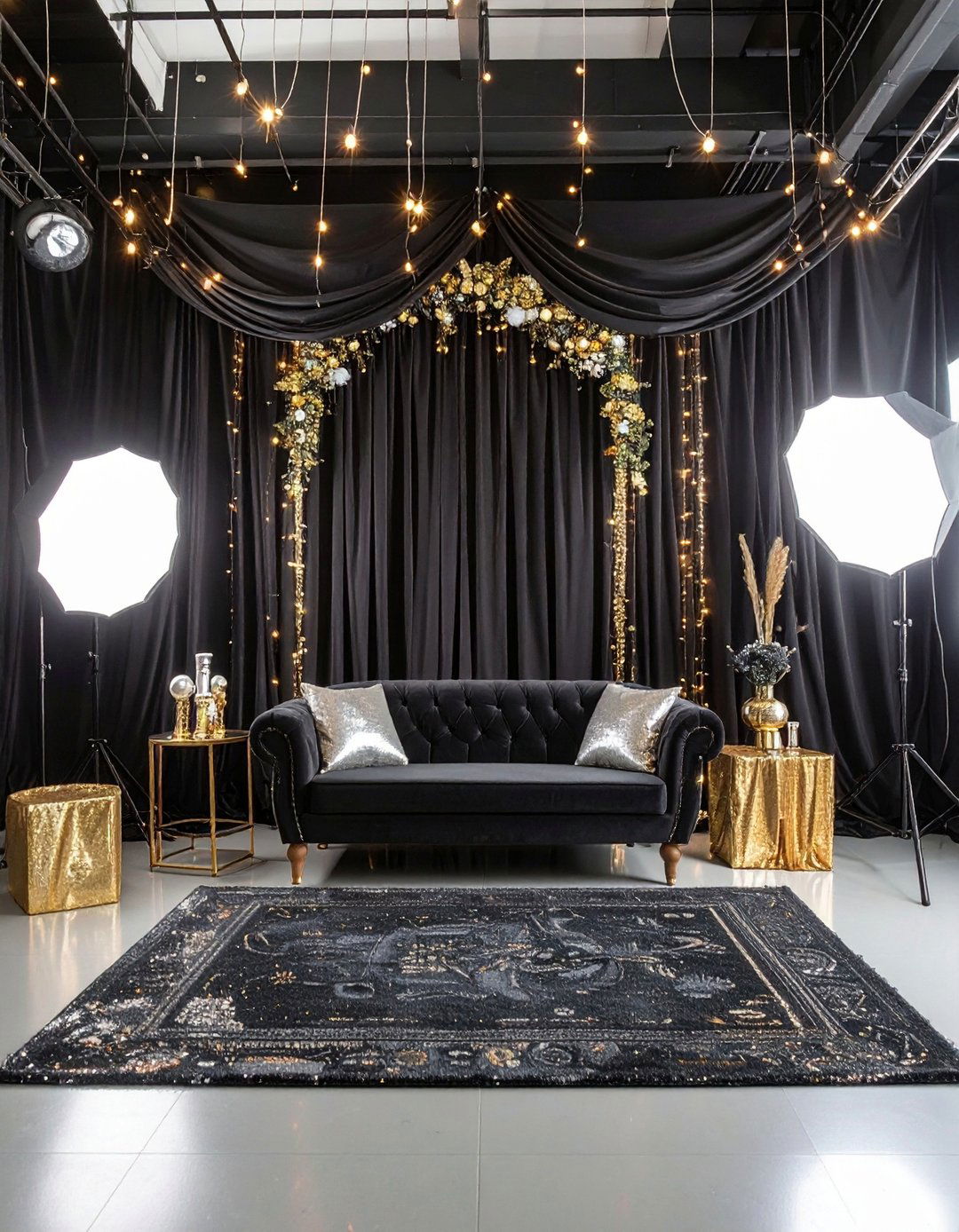 Monochrome Photo Booth for a Black Themed Wedding - 20 Black-Themed Wedding Ideas