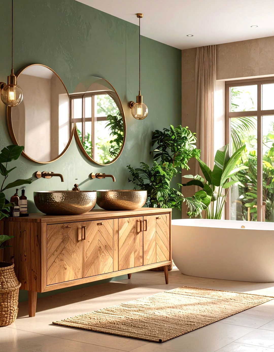 Monochrome Powder Room - 20 Powder Room Ideas