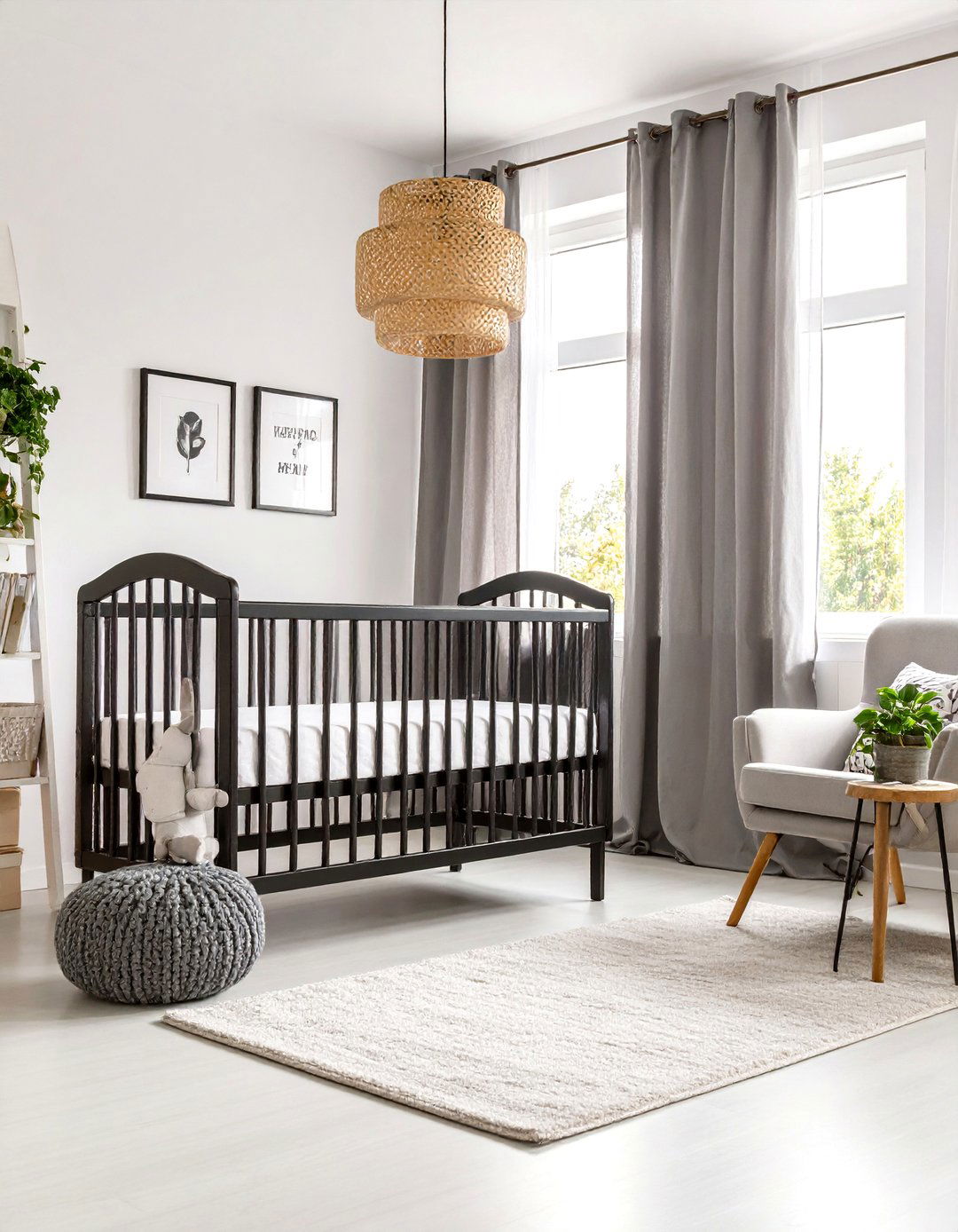 Monochrome Vintage Nursery - 20 Vintage Nursery Ideas