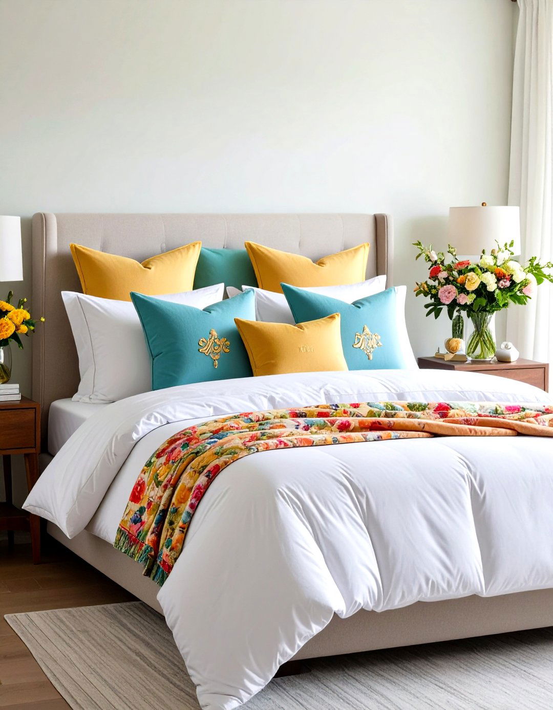 Monogram Your Linens - 20 Grandmillennial Style Bedroom Ideas