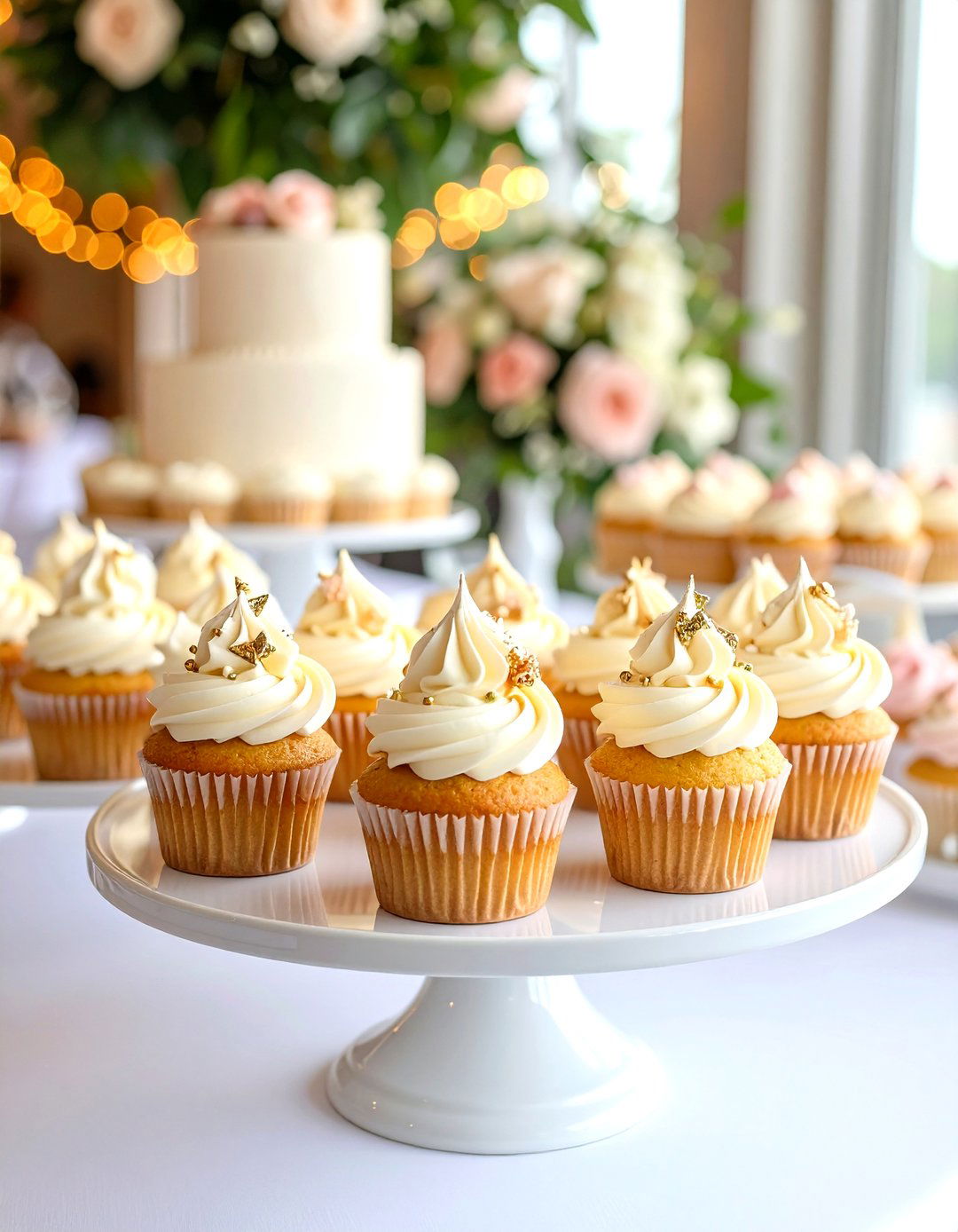 Monogrammed Wedding Cupcakes with Personalized Toppers - 20 Wedding Cupcake Ideas