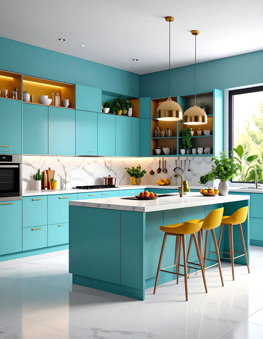 Monolithic Italian Kitchen Design with Seamless Integration - 20 Italian Kitchen Design Ideas