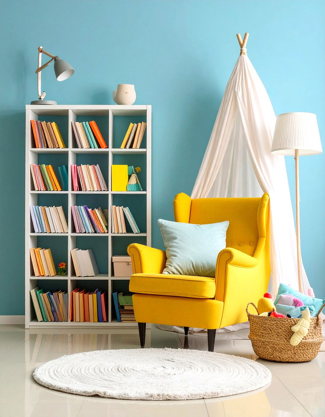 Montessori Nursery Front Facing Bookshelf Reading Nook - 20 montessori nursery ideas